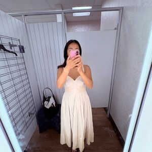 Christian Lacroix Cream Midi Dress